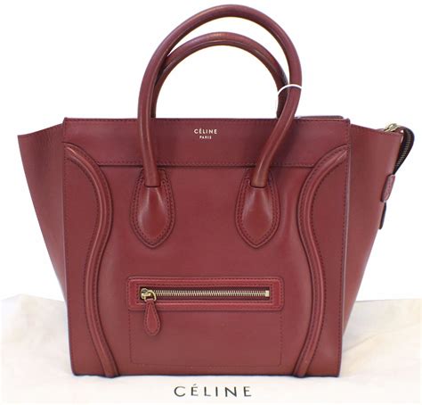 celine mini bag red|pre owned celine bags.